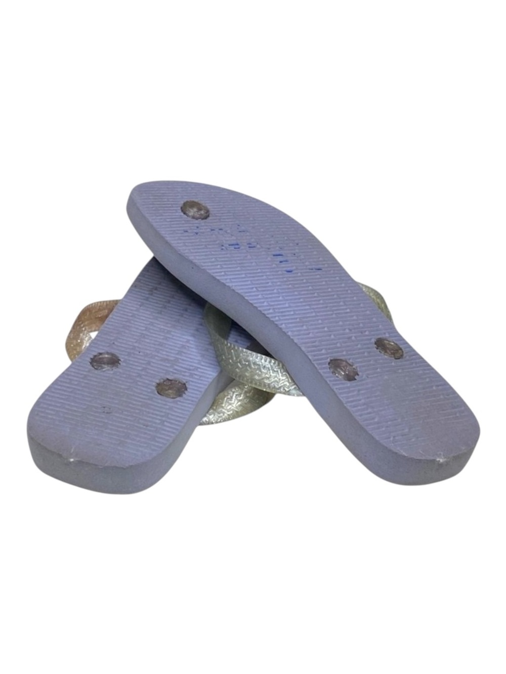 Havaianas x VOOZ ☼ Thong Flip Flop Sandals ☼ Decorative Crystalized Studs ☼ Grey - Picture 11 of 16